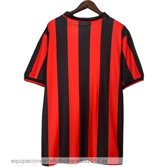 Nuevo 1ª Camiseta AC Milan Retro 1990 1991 Rojo Baratas